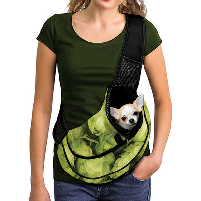 Fresh Hop Cone Print Pet Sling Carrier