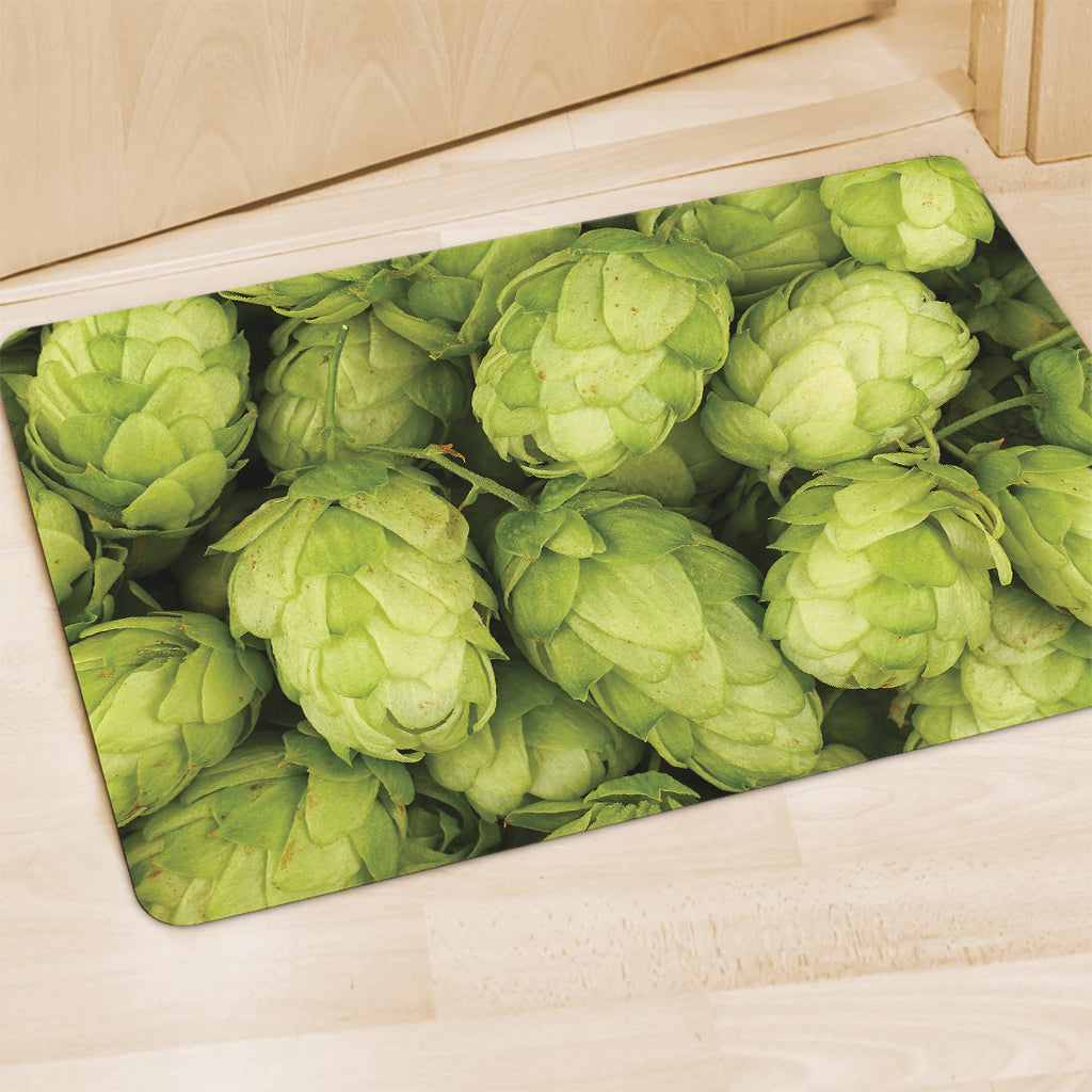 Fresh Hop Cone Print Polyester Doormat