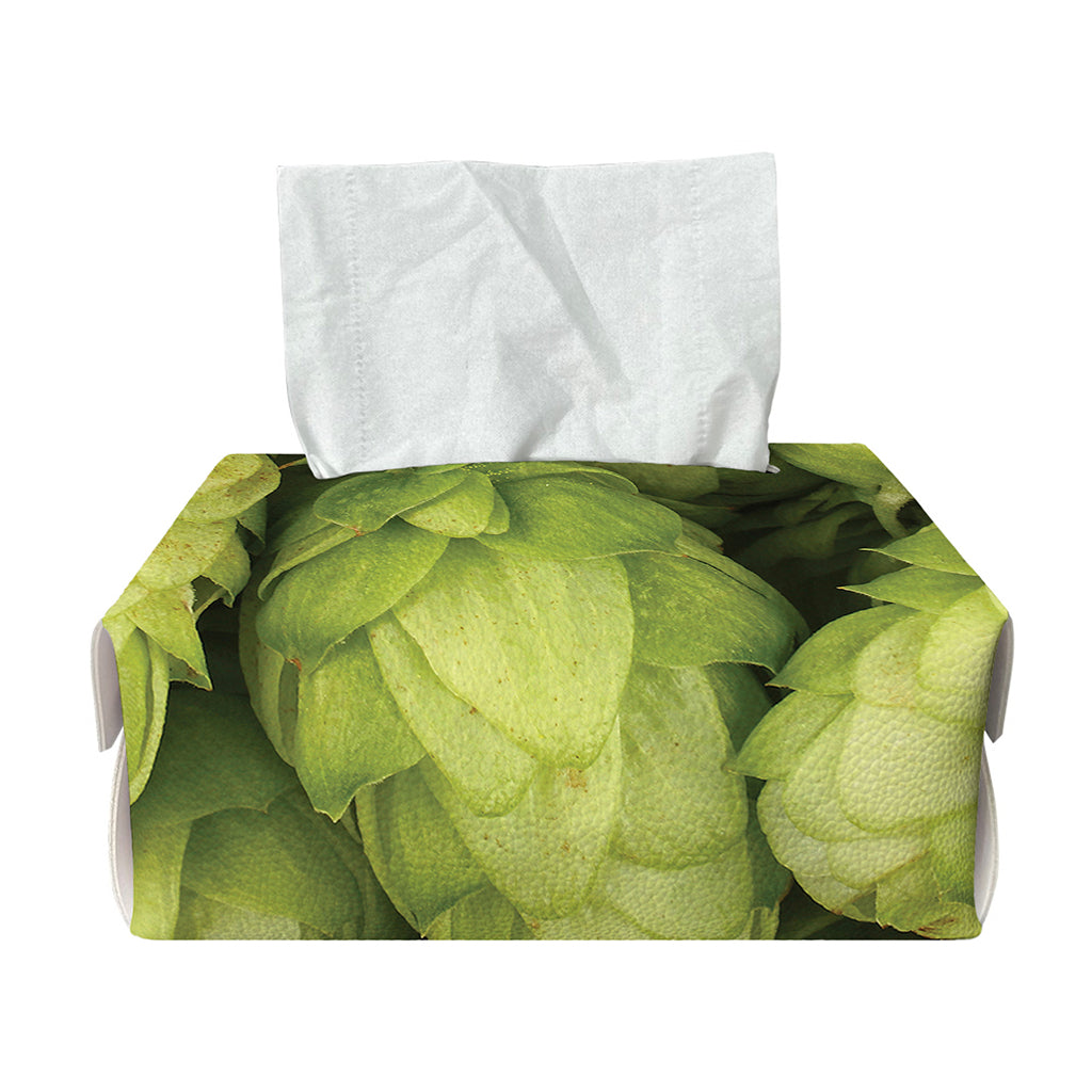 Fresh Hop Cone Print Rectangle Tissue Box Cover