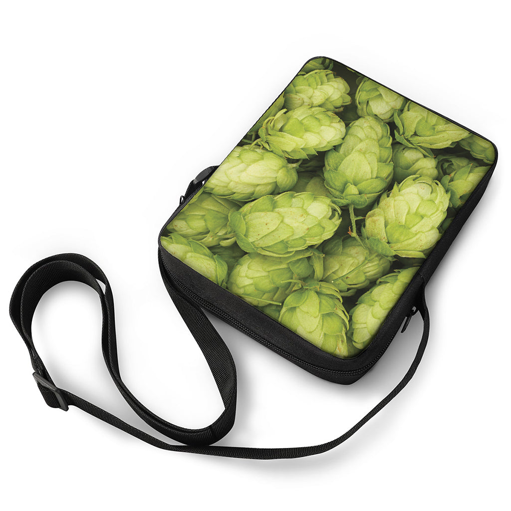 Fresh Hop Cone Print Rectangular Crossbody Bag