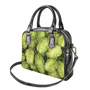 Fresh Hop Cone Print Shoulder Handbag