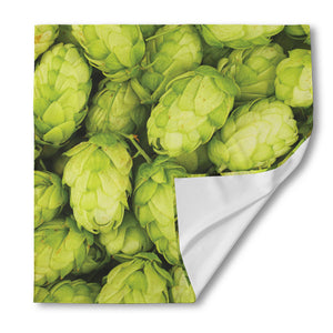 Fresh Hop Cone Print Silk Bandana