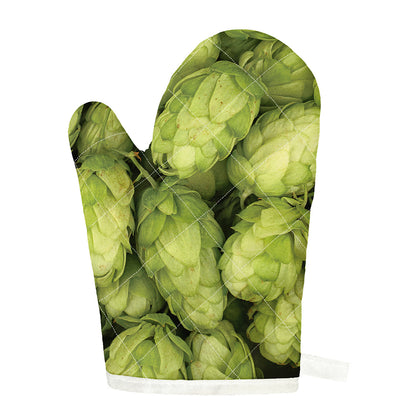 Fresh Hop Cone Print Single Oven Mitt