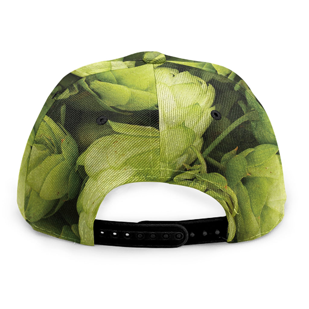 Fresh Hop Cone Print Snapback Cap