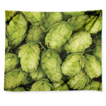 Fresh Hop Cone Print Tapestry