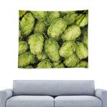 Fresh Hop Cone Print Tapestry