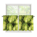 Fresh Hop Cone Print Tier Curtains