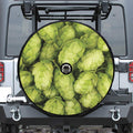 Fresh Hop Cone Print Tire Cover With Camera Hole