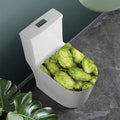 Fresh Hop Cone Print Toilet Lid Cover