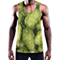 Fresh Hop Cone Print Men's Workout Tank Top