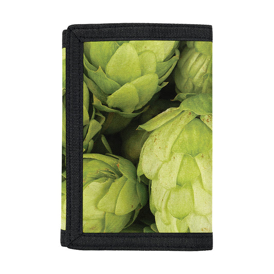 Fresh Hop Cone Print Trifold Wallet