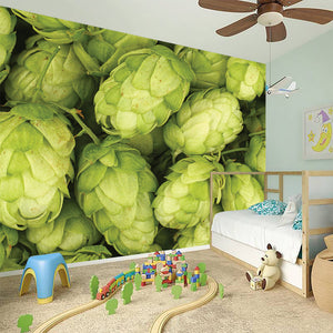 Fresh Hop Cone Print Wall Sticker