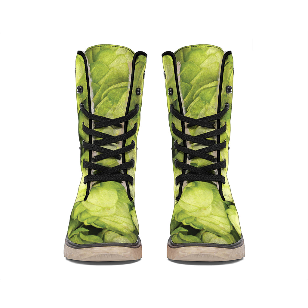 Fresh Hop Cone Print Winter Boots