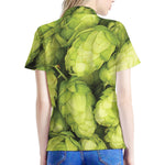 Fresh Hop Cone Print Women's Polo Shirt