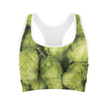 Fresh Hop Cone Print Women's Sports Bra