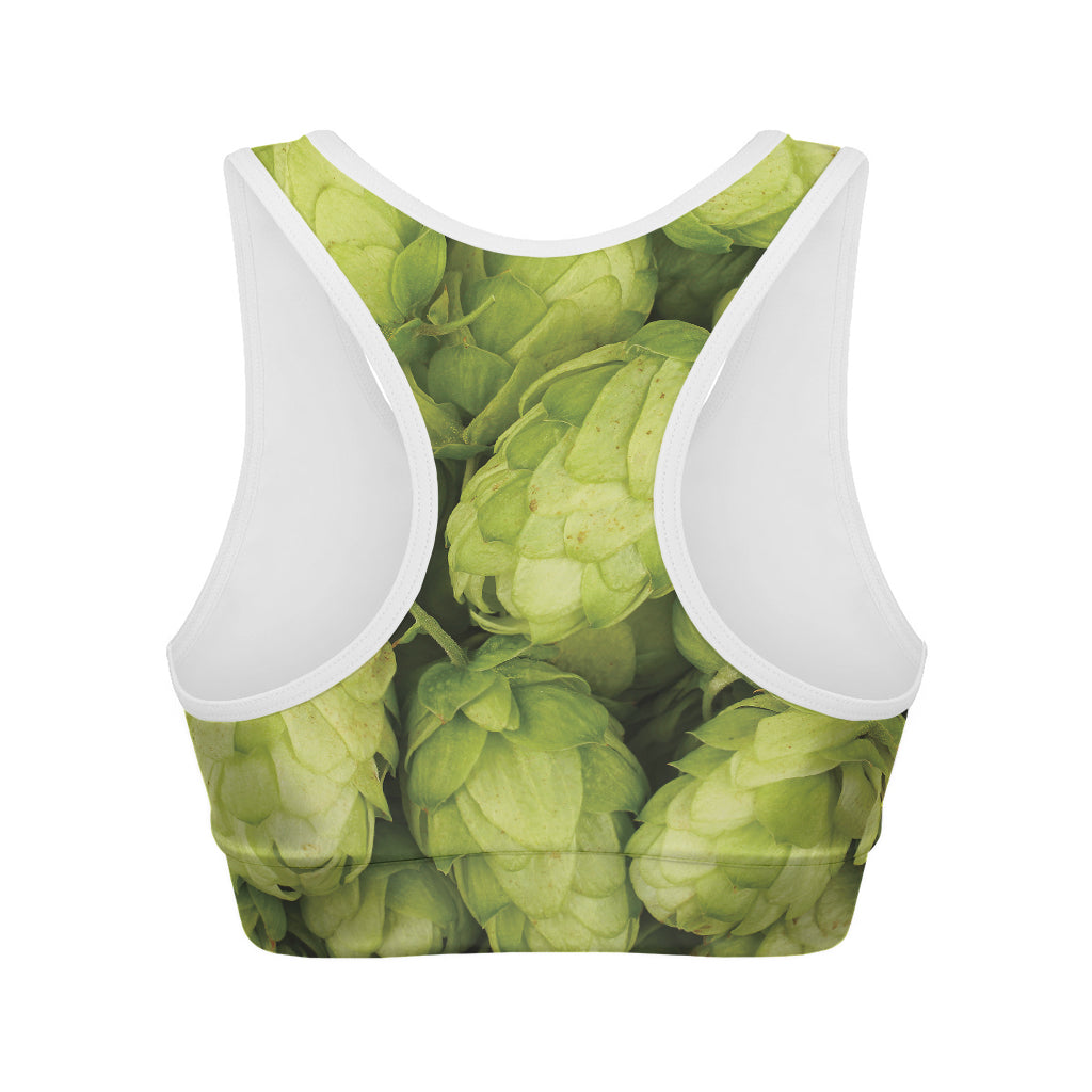 Fresh Hop Cone Print Women's Sports Bra