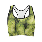 Fresh Hop Cone Print Women's Sports Bra