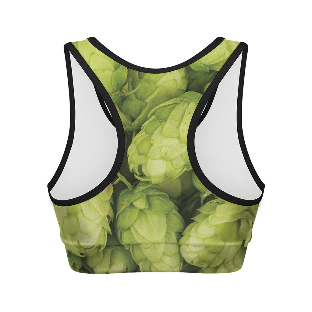 Fresh Hop Cone Print Women's Sports Bra