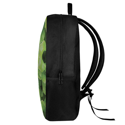 Fresh Lettuce Leaves Print 17 Inch Backpack
