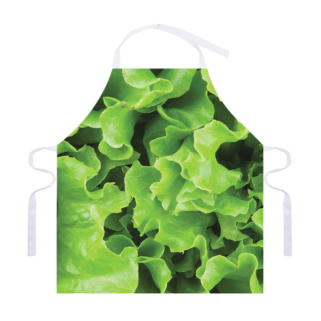 Fresh Lettuce Leaves Print Adjustable Apron