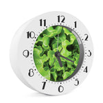 Fresh Lettuce Leaves Print Alarm Clock