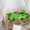 Fresh Lettuce Leaves Print Baby Crib Sheet