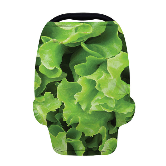 Fresh Lettuce Leaves Print Baby Seat Cover