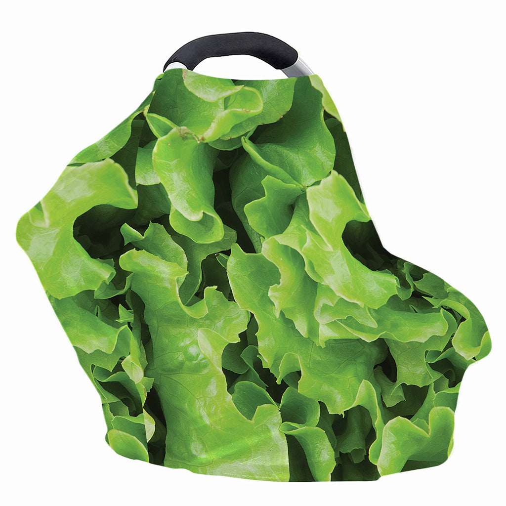 Fresh Lettuce Leaves Print Baby Seat Cover