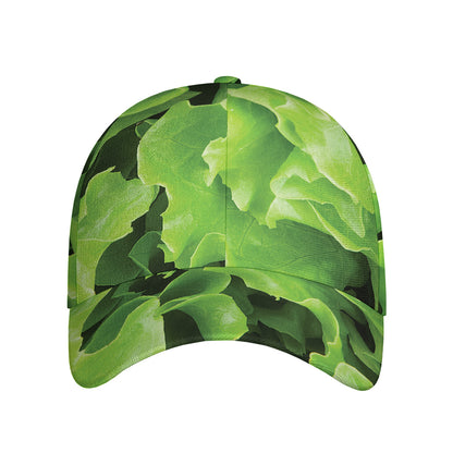 Fresh Lettuce Leaves Print Baseball Cap