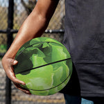 Fresh Lettuce Leaves Print Basketball