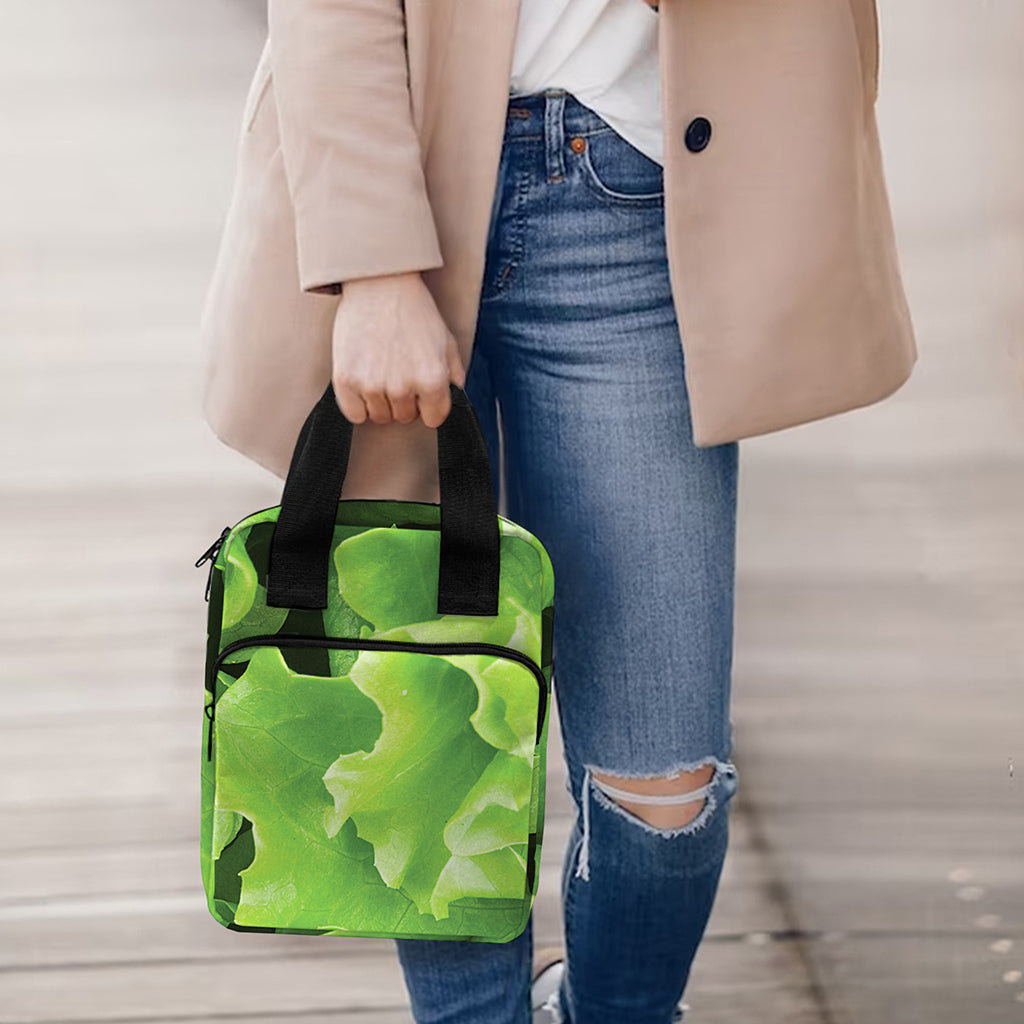 Fresh Lettuce Leaves Print Bible Tote Bag