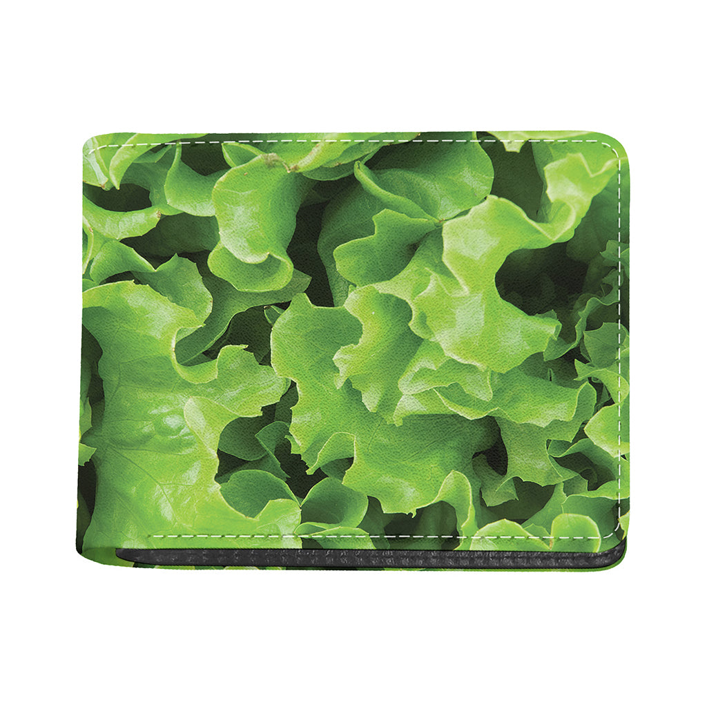 Fresh Lettuce Leaves Print Bifold Wallet
