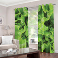 Fresh Lettuce Leaves Print Dimout Grommet Curtains