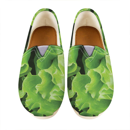 Fresh Lettuce Leaves Print Casual Shoes