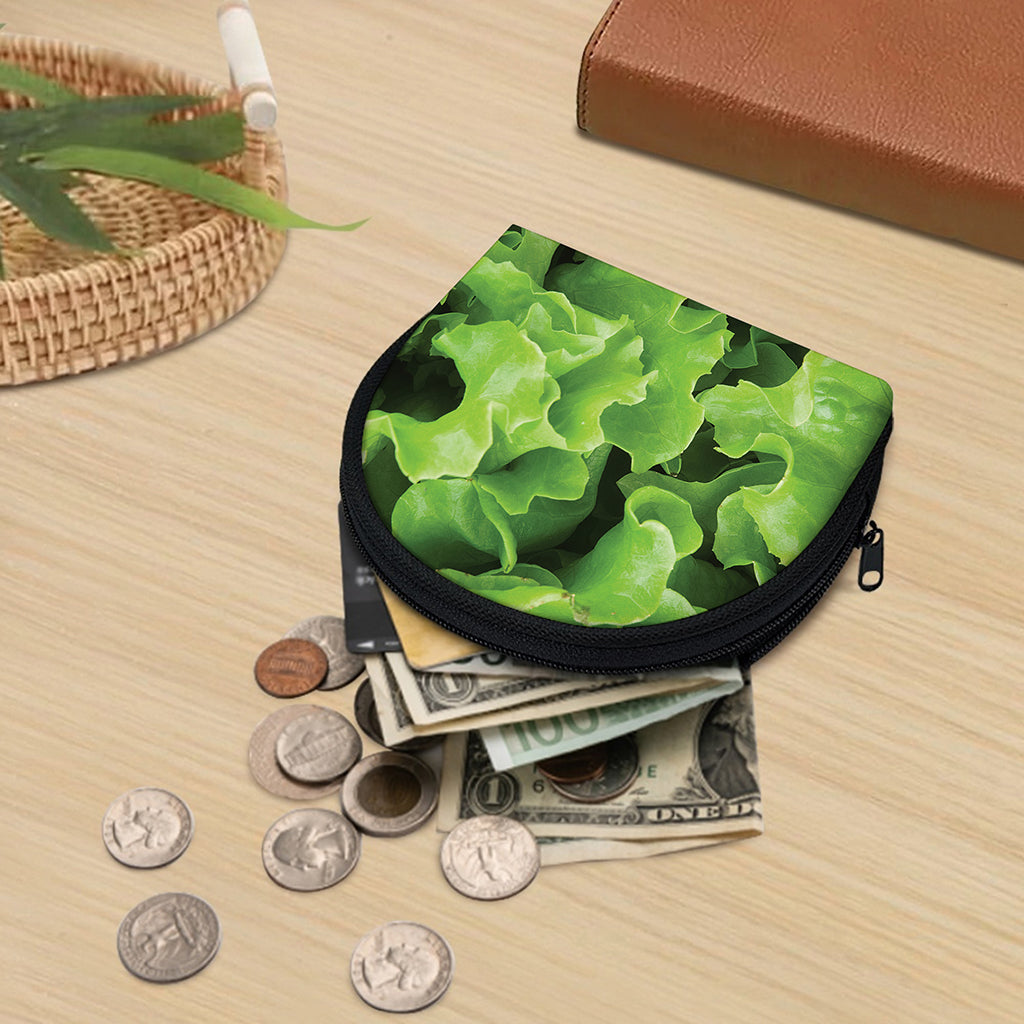 Fresh Lettuce Leaves Print Coin Purse
