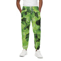 Fresh Lettuce Leaves Print Cotton Sweatpants