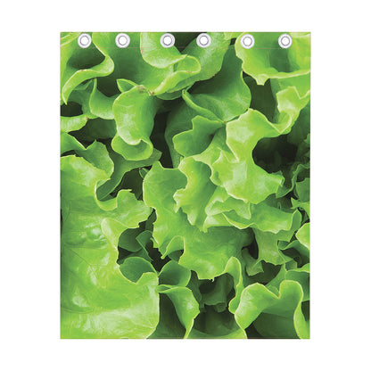 Fresh Lettuce Leaves Print Curtain