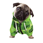 Fresh Lettuce Leaves Print Dog Zip Up Hoodie
