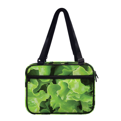 Fresh Lettuce Leaves Print Double Strap Bible Bag