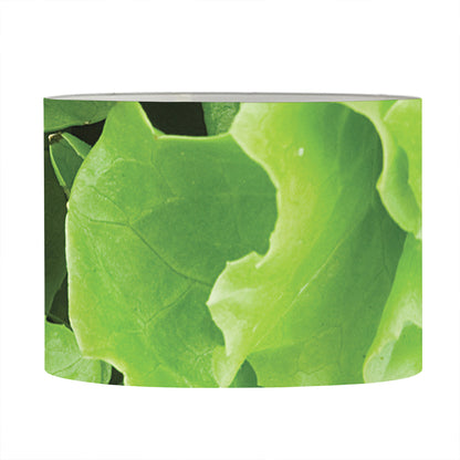 Fresh Lettuce Leaves Print Drum Lamp Shade