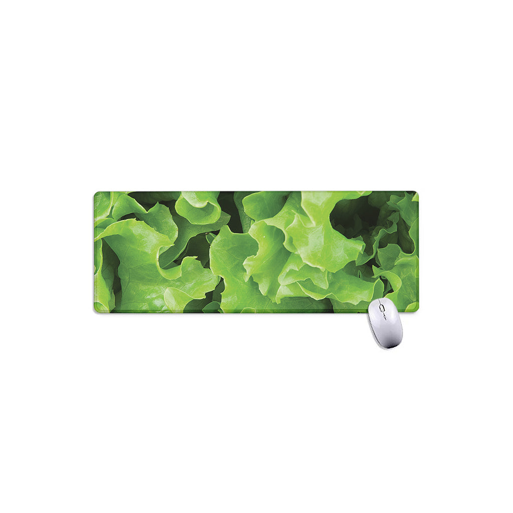 Fresh Lettuce Leaves Print Extended Mouse Pad