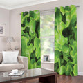 Fresh Lettuce Leaves Print Extra Wide Grommet Curtains
