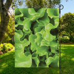Fresh Lettuce Leaves Print Garden Flag