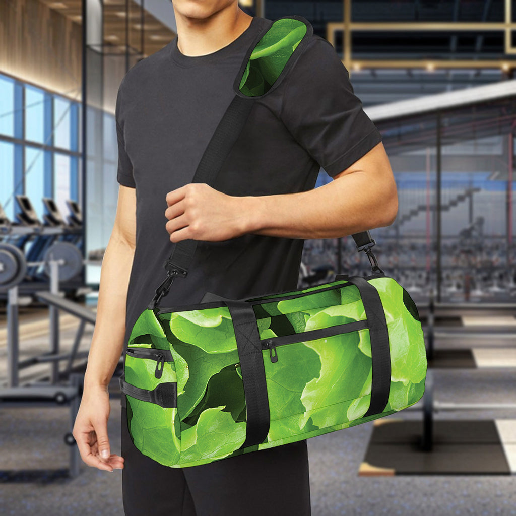Fresh Lettuce Leaves Print Gym Bag