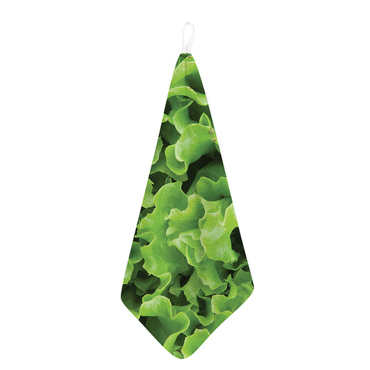 Fresh Lettuce Leaves Print Hand Towel