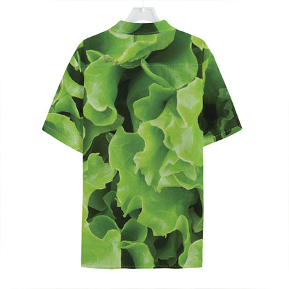 Fresh Lettuce Leaves Print Hawaiian Shirt