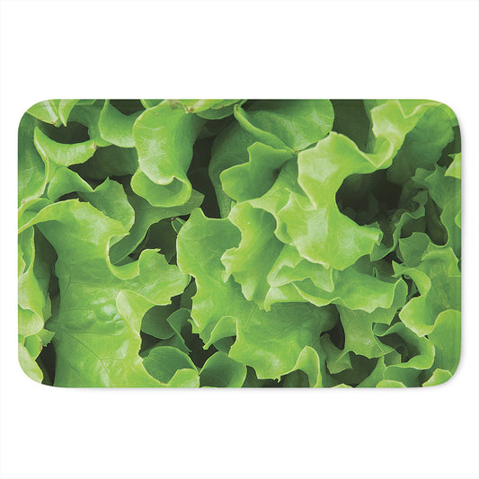 Fresh Lettuce Leaves Print Indoor Door Mat