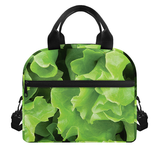 Fresh Lettuce Leaves Print Insulated Lunch Bag