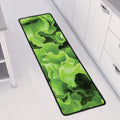 Fresh Lettuce Leaves Print Long Kitchen Mat