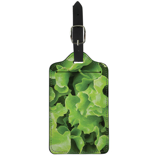 Fresh Lettuce Leaves Print Luggage Tag